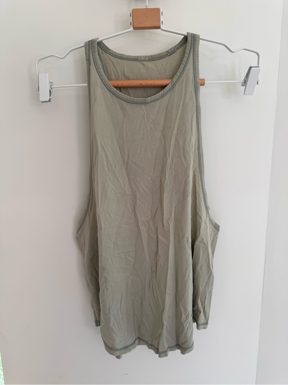 Lululemon Light Olive Green Women's Tank Top - 4